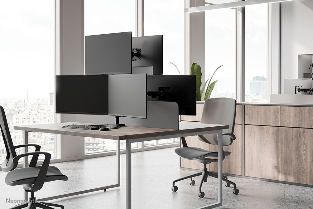 Neomounts DS45-600BL2-1 Support de moniteur triple 10-32"